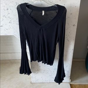 Free People Bell Sleeve Top